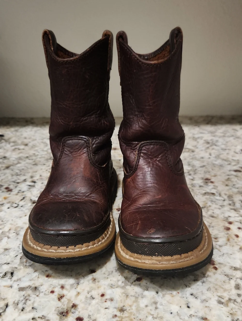 Brown Leather Children's Georgia Boots